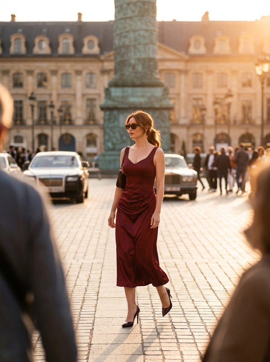 Vestido Estelle — look de calle