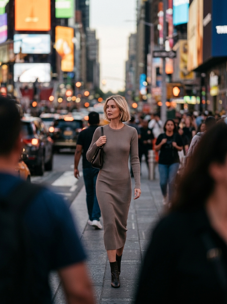 Vestido Daphné — look de calle