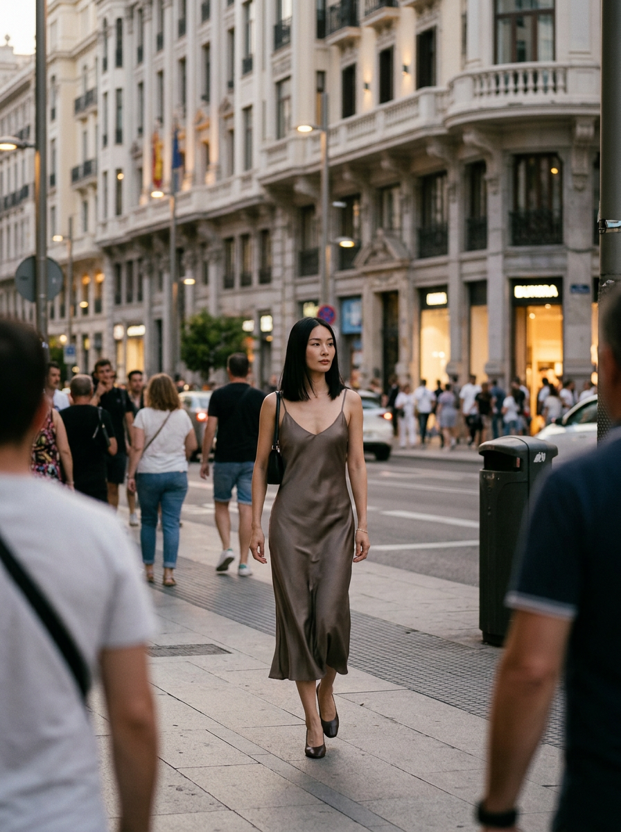 Vestido Maëlle — look de calle