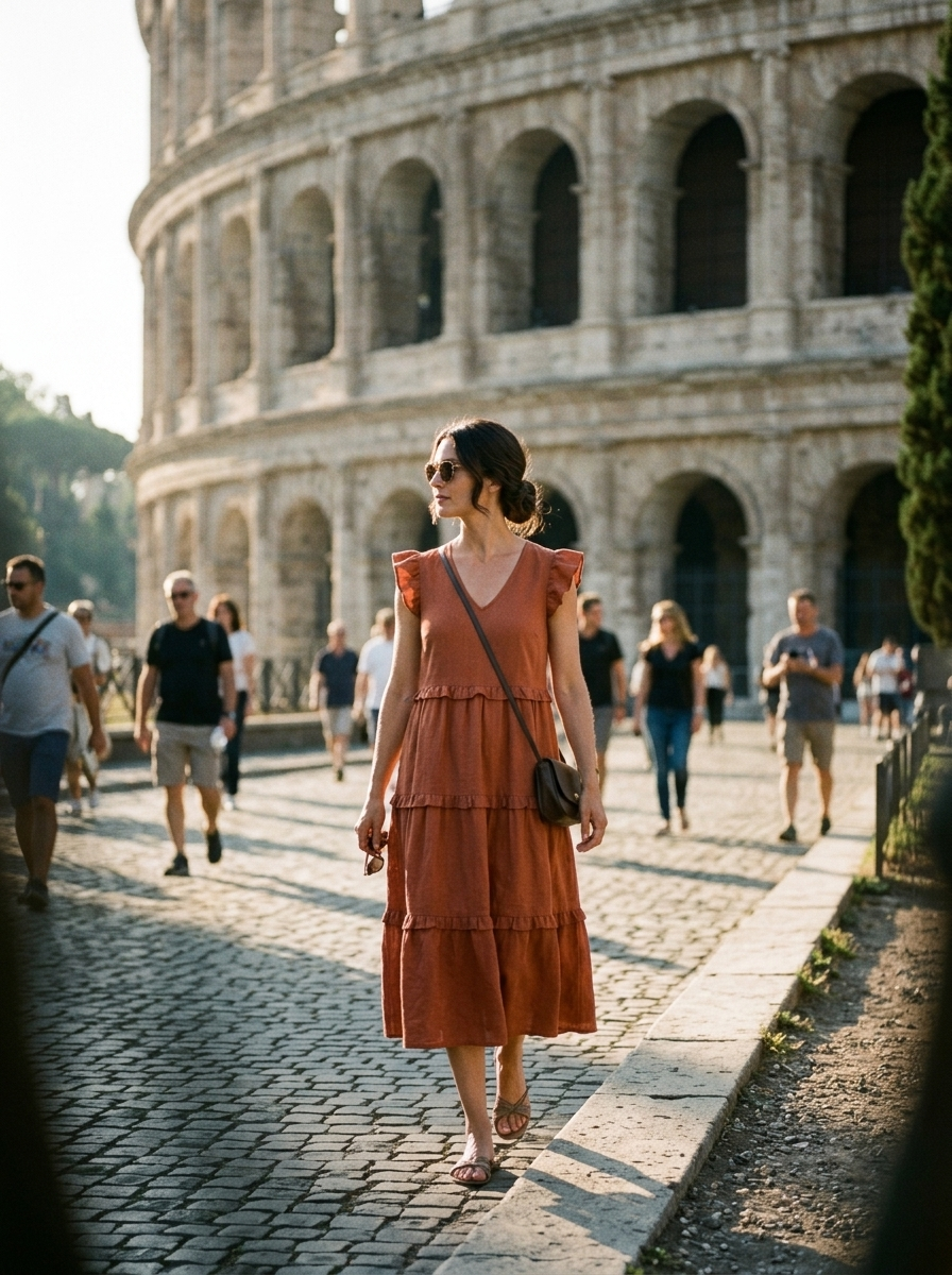 Vestido Blanche — look de calle