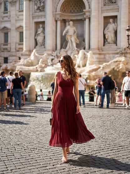 Vestido Lorena — look de calle