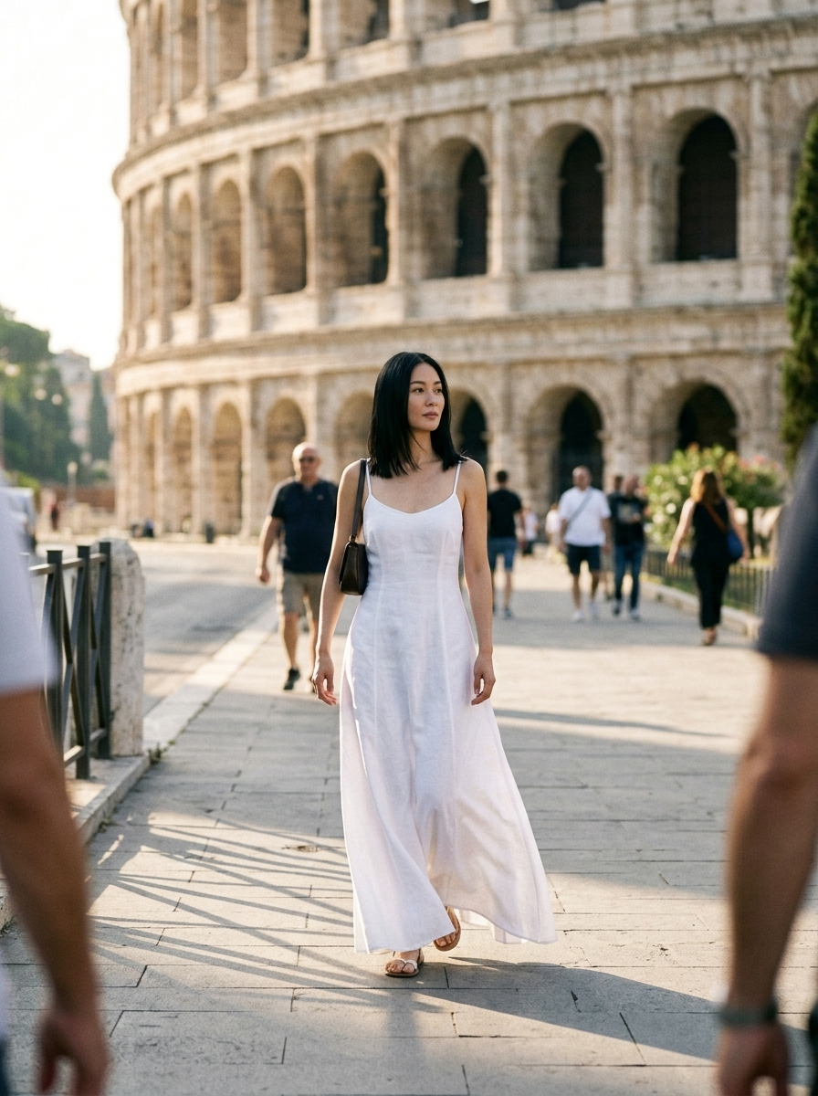 Vestido Clémence — look de calle