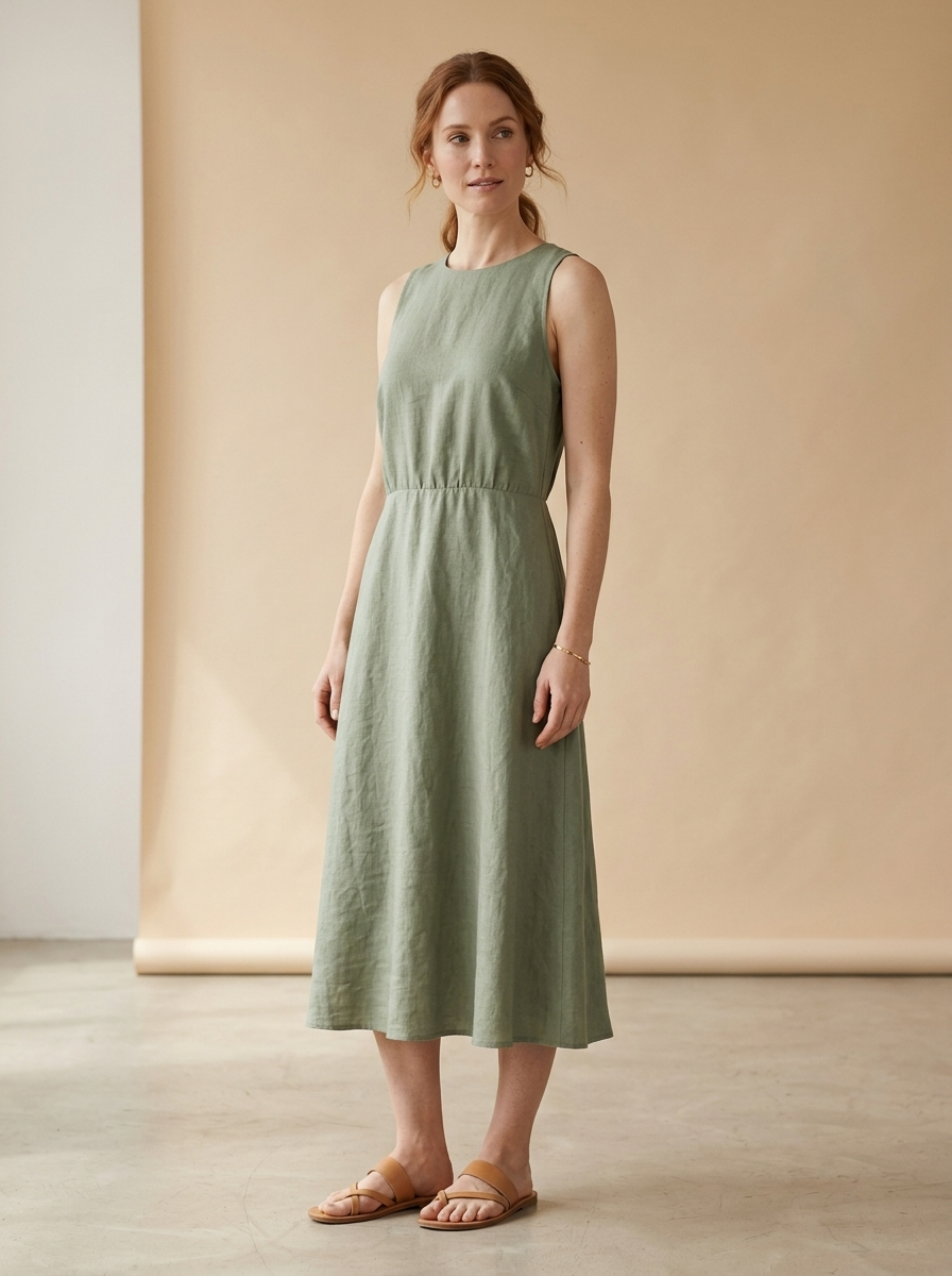 Vestido Nicoletta — modelo con el vestido