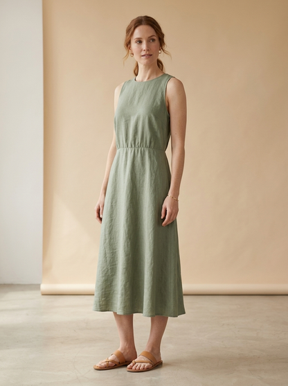 Vestido Nicoletta — modelo con el vestido