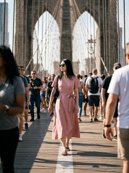 Vestido Agathe — look de calle
