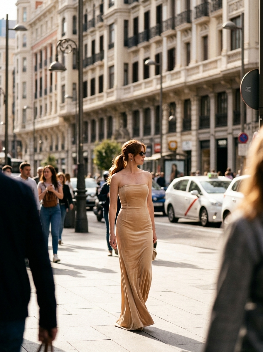 Vestido Eugénie — look de calle