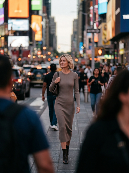Vestido Daphné — look de calle