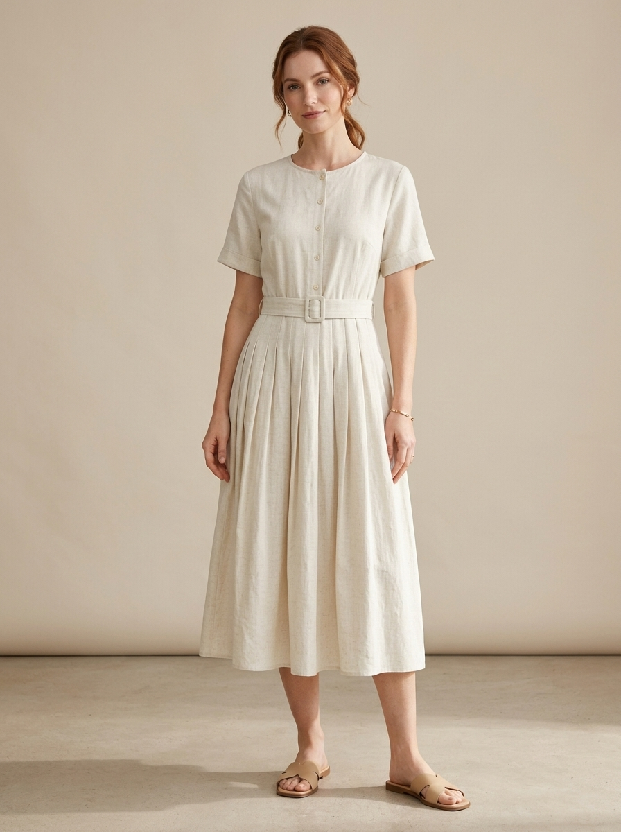 Vestido Fiorella — modelo con el vestido