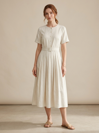 Vestido Fiorella — modelo con el vestido