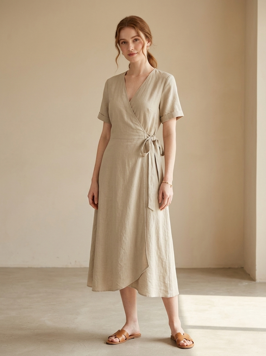 Vestido Elvira — modelo con el vestido