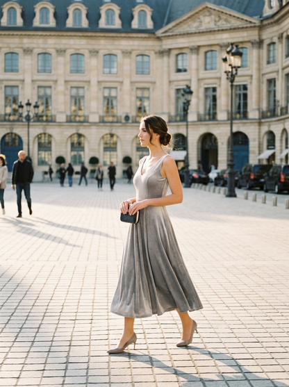 Vestido Natalia — look de calle