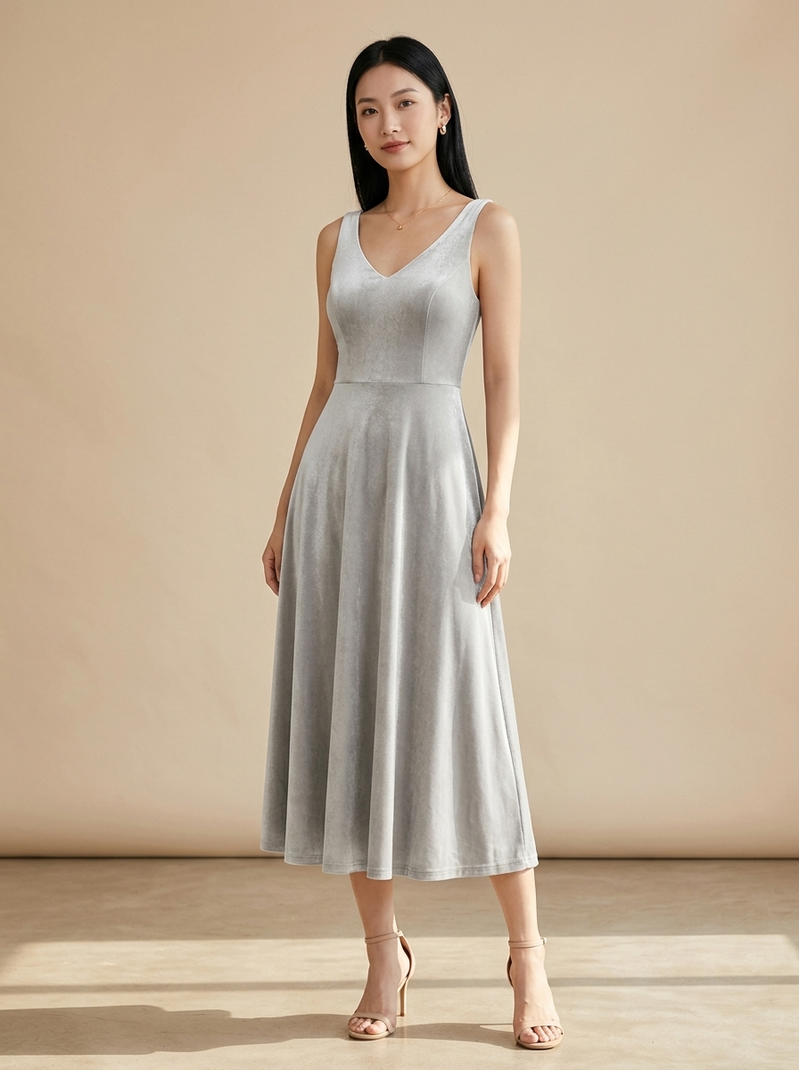 Vestido Natalia — modelo con el vestido
