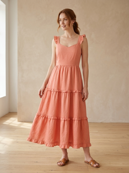 Vestido Viola — modelo con el vestido
