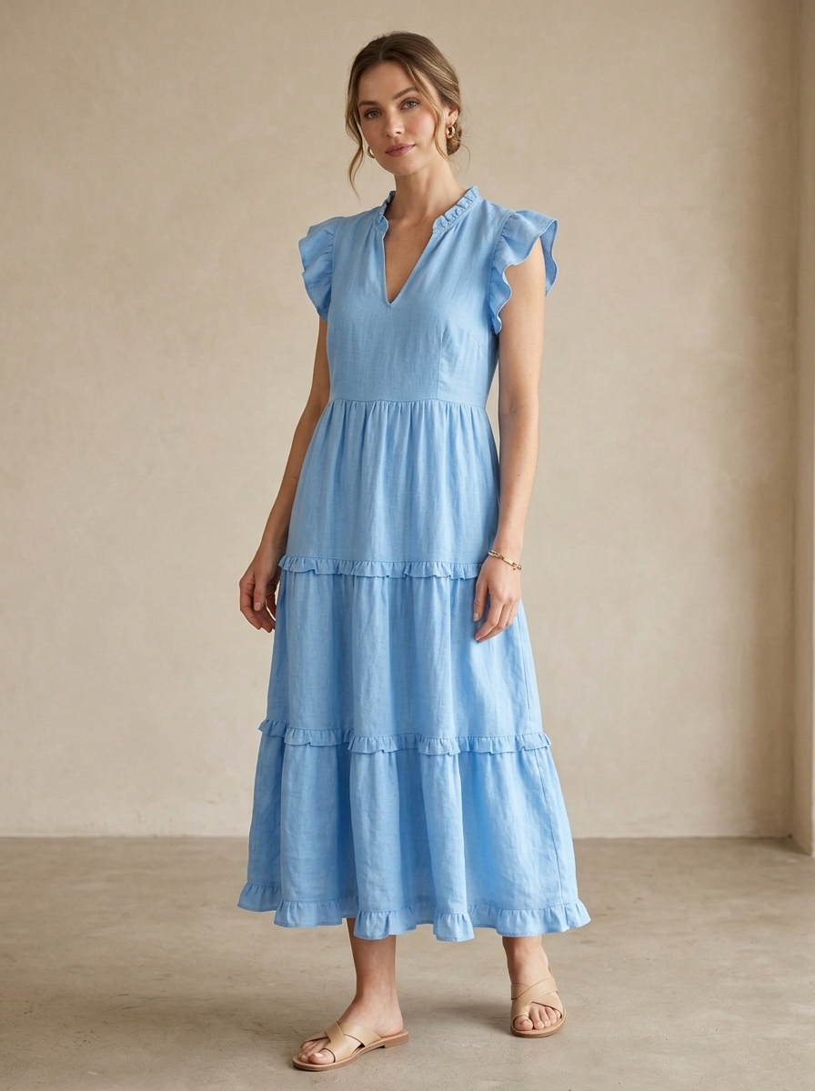 Vestido Dalia — modelo con el vestido