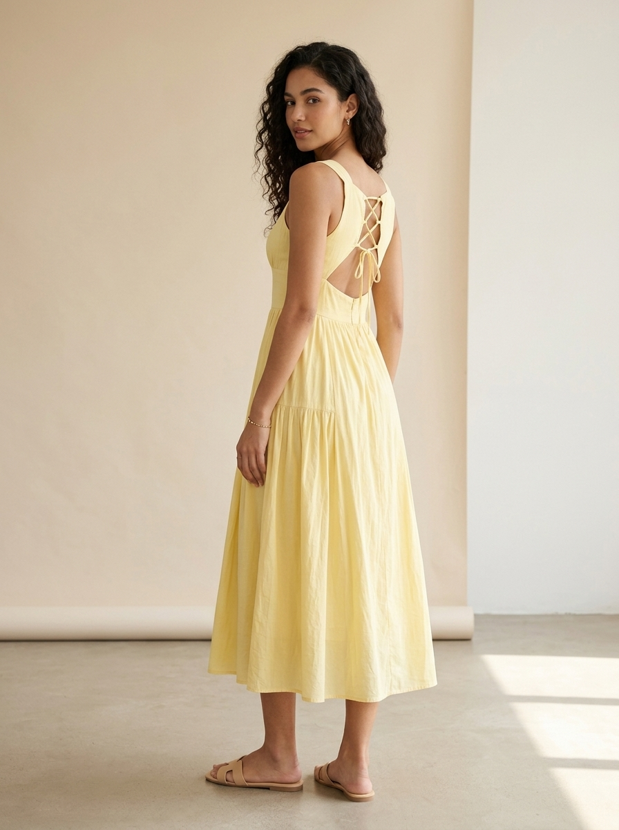 Vestido Ilaria — modelo con el vestido