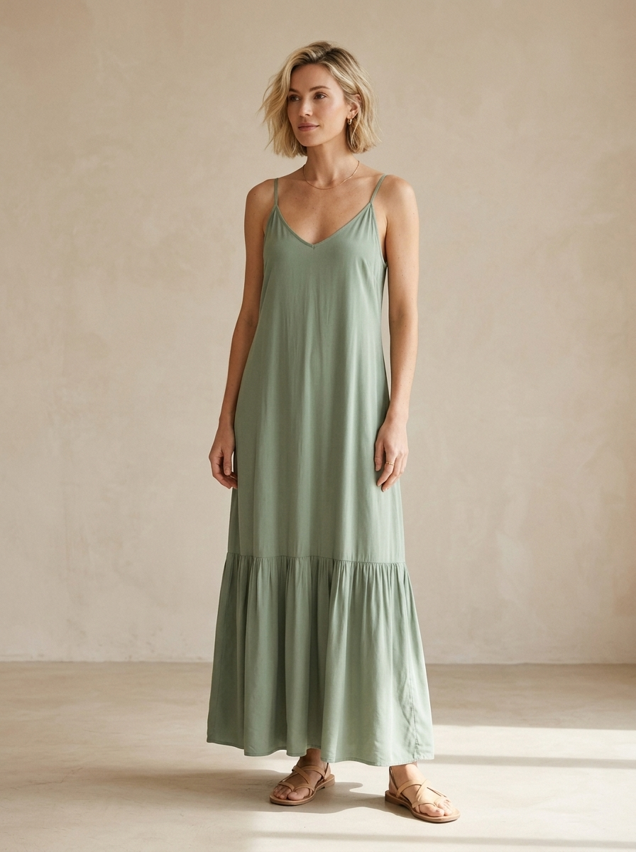Vestido Ursula — modelo con el vestido