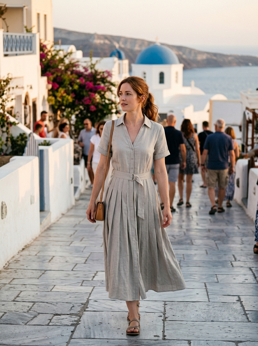 Vestido Rosalind — look de calle