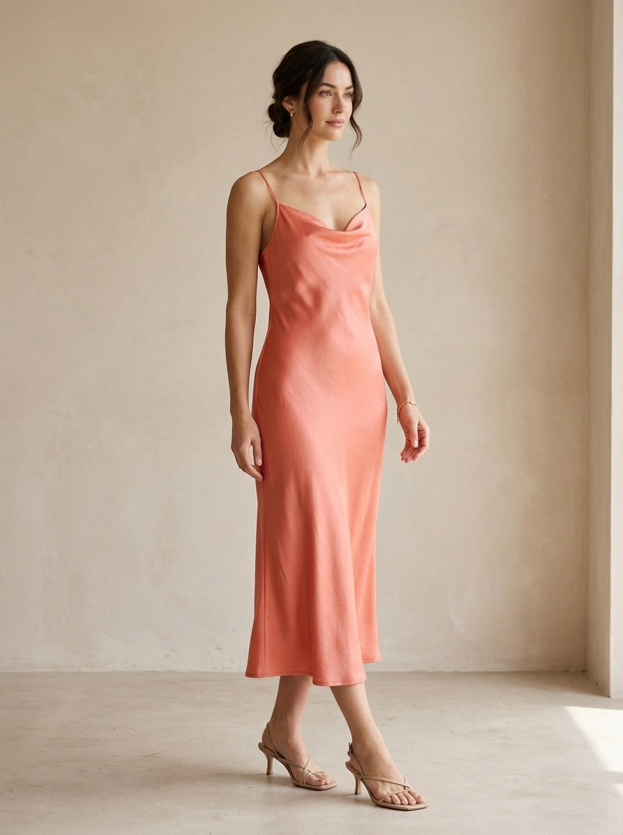 Vestido Palmira — modelo con el vestido