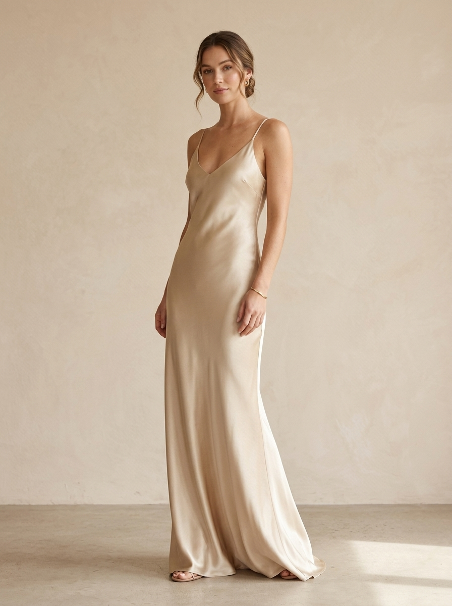 Vestido Bianca — modelo con el vestido