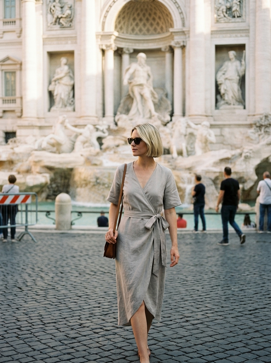 Vestido Esmée — look de calle