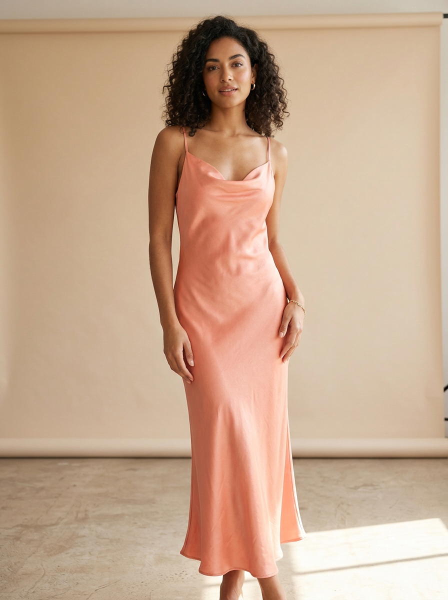 Vestido Lucía — modelo con el vestido
