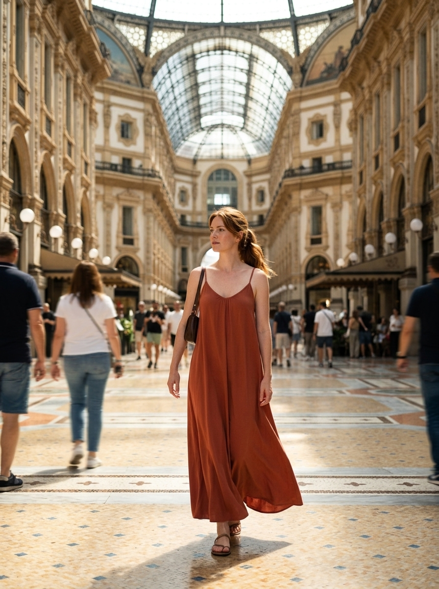 Vestido Sienna — look de calle