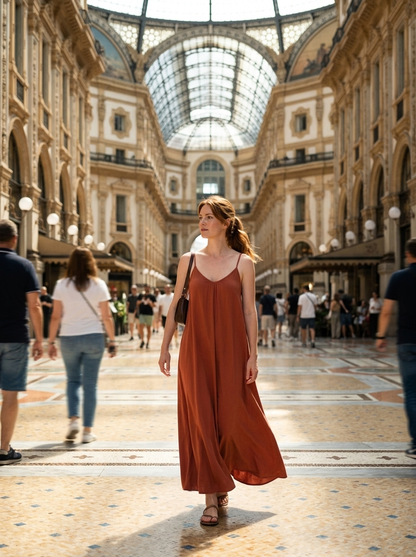 Vestido Sienna — look de calle
